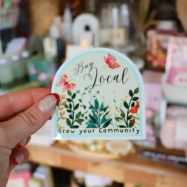 Raven's Edge Studio - Shopping Sticker - Buy Local