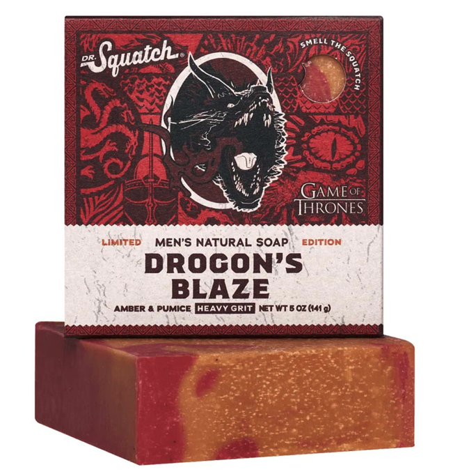 Dr. Squatch - Game of Thrones - Drogon's Blaze Bar Soap 5 oz BAR-DOB-01
