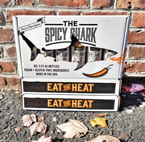 The Spicy Shark - Hot Sauce Gift Box (6 pack) - 676-LD47J DISCOSVF