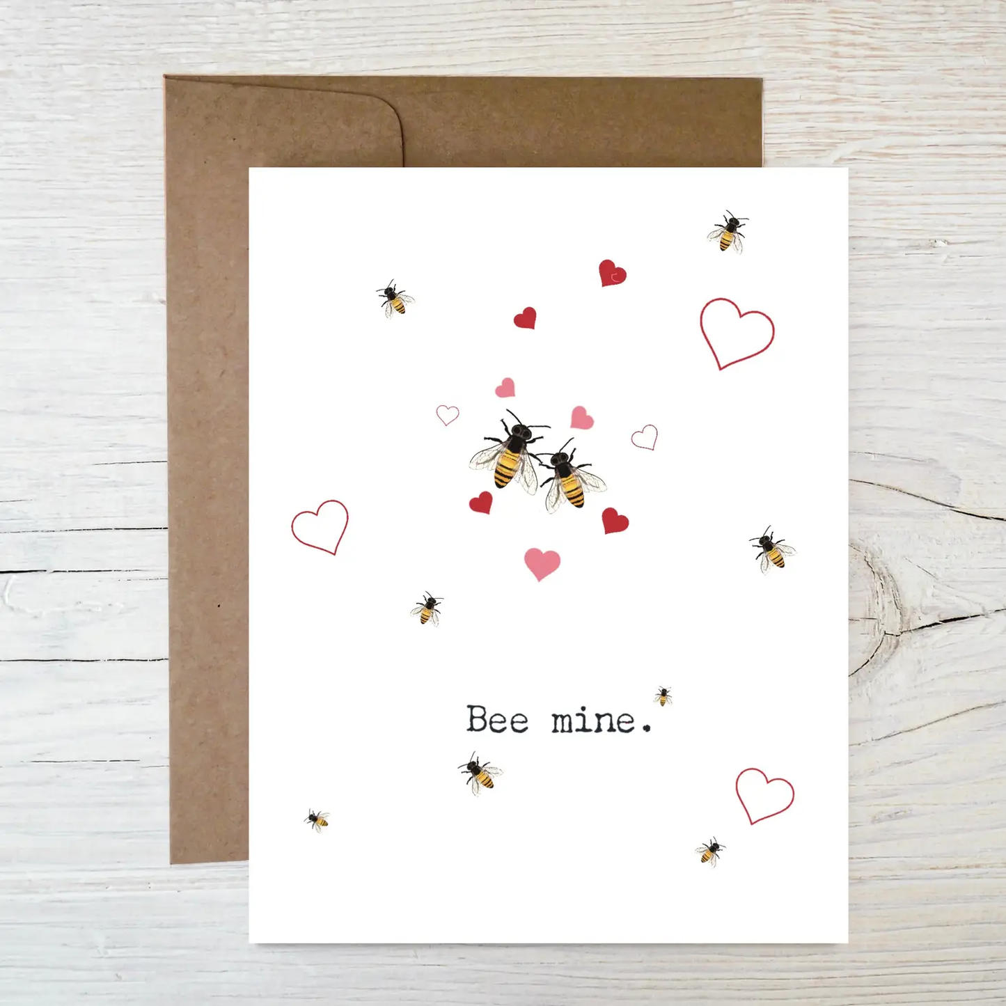 Raven’s Edge Studio -  Wildflower Seed Card ~ "Bee mine." Eco Friendly