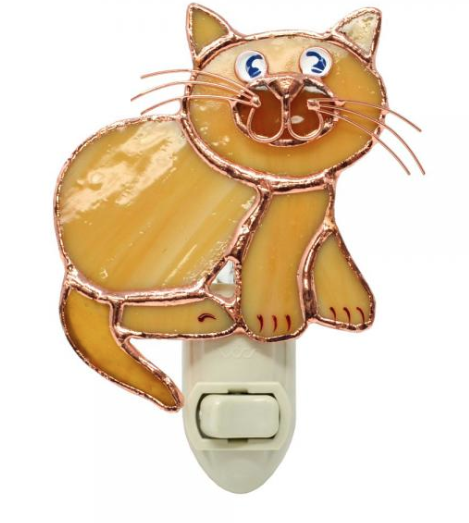 Gift Essentials - Tan Cat Nightlight - GE257