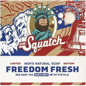 Dr. Squatch - Freedom Fresh Bar Soap  - Red Root Tea Zero Grit (White Bar) BAR-FRE-04