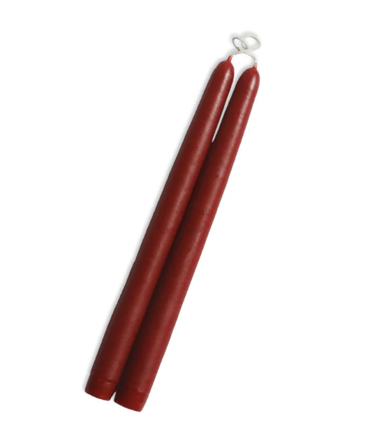 Mole Hollow - 12" Standard Tapers Paprika Candle 22382