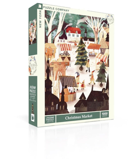 New York Puzzle Company -  Christmas Market - NPZAL2435