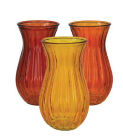 Jenna Fire Vase - Assorted Colors - 26-G1231