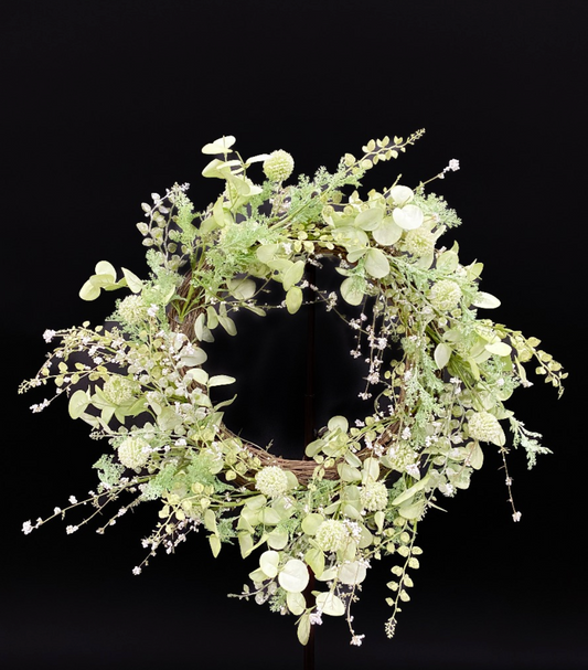 Wholesale Home Decor - 24" Soft Whisper Wreath - BG304