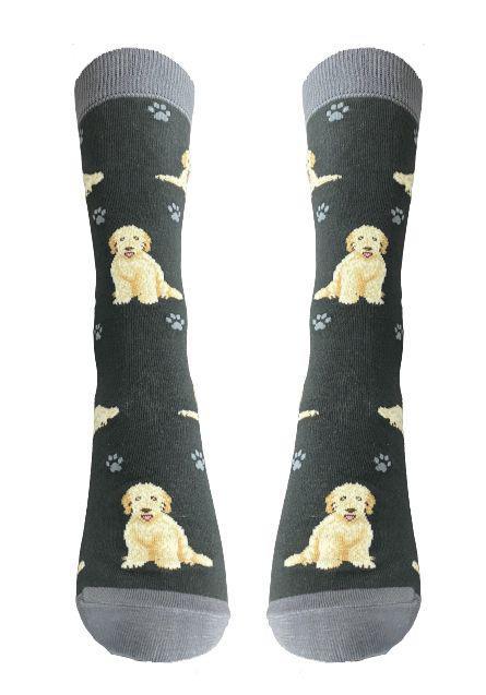 E&S Pets - Goldendoodle, grey Full Body Socks 800 FB-134b