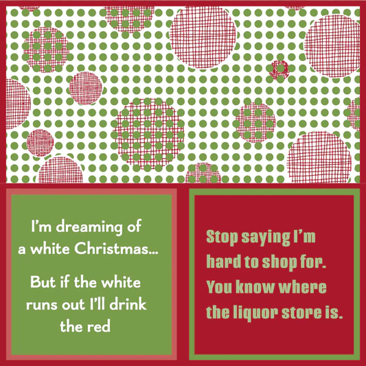 Drinks On Me: Napkins:  Xmas hard to shop of 20, 7058
