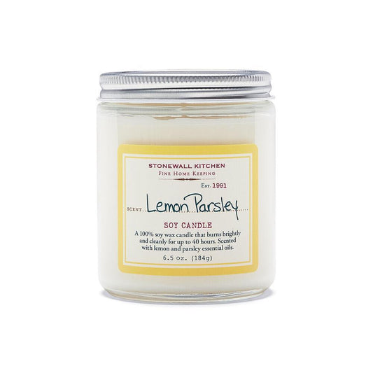 Stonewall Kitchen Lemon Parsley Soy Candle  6.5 oz jar 5625085