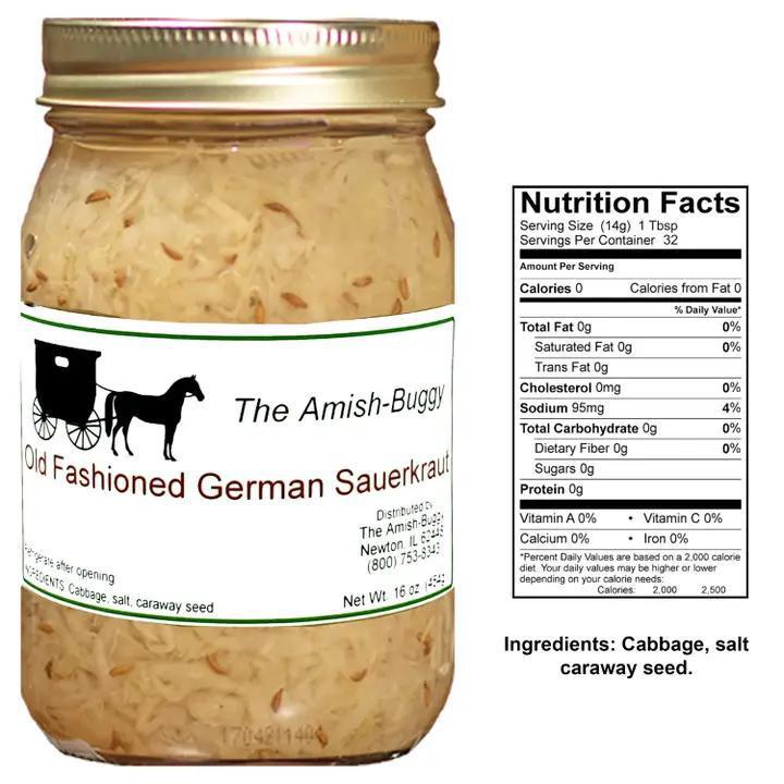 Arndt's Fudgery - Amish Made - Old Fashioned German Sauerkraut 16 oz