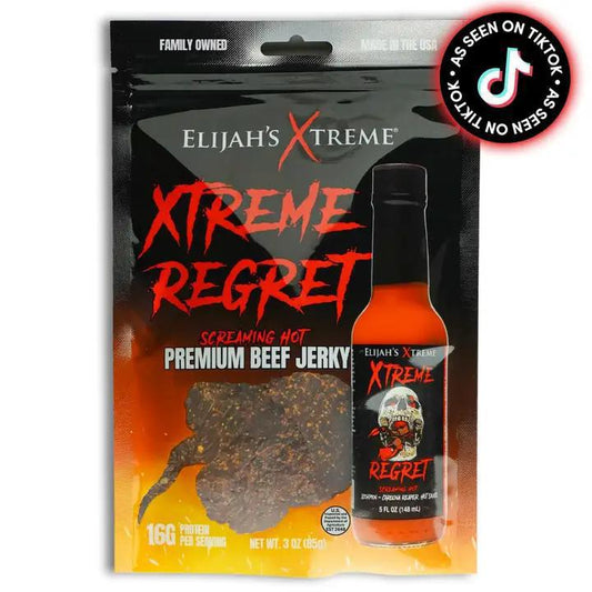 Elijah's Xtreme Gourmet Sauces - Xtreme Regret Spicy Beef Jerky 3 oz