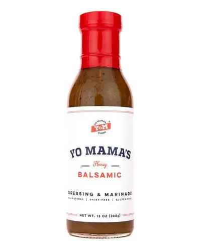 Yo Mama's Food - Gourmet Dressings - Honey Balsamic 13oz DISCO