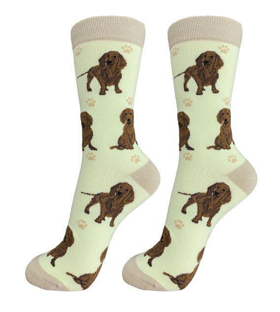 E&S Pets - Dachshund, Red Full Body Socks Full Body Socks 800 FB-13