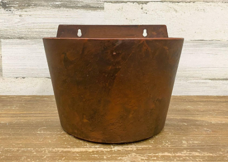 Novelty 9.5" Napa Half Wall Pot Brown 80250453