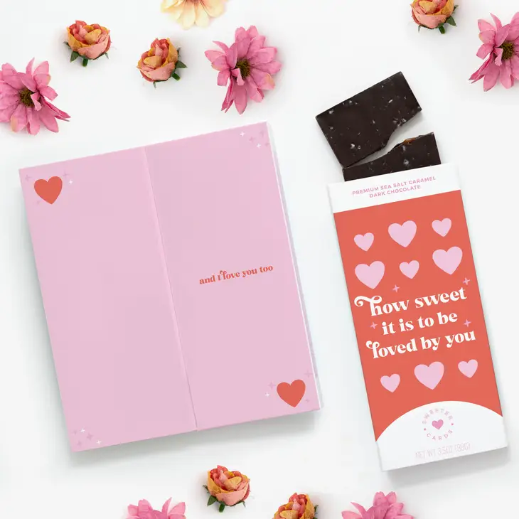 Sweeter Cards - Chocolate Greeting Card: How Sweet It Is to Be Loved By You