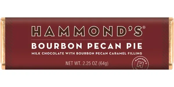 Hammond's Candies - Chocolate Bar Bourbon Pecan Pie Milk 2.25 oz - OC18212