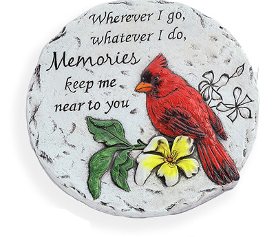 Special T - Resin Cardinal Memory Stone - T24099 (Memories)