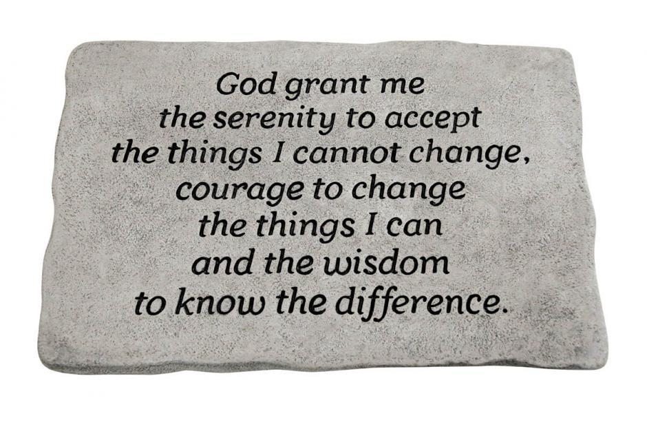Massarelli's - 15" Stone Serenity Prayer 1766