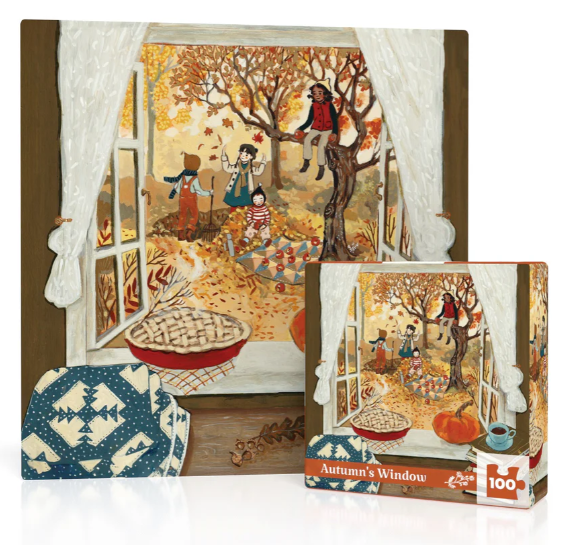 New York Puzzle Company - Autumn's Window Mini - NPZLP2553