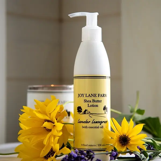 Joy Lane Farm Lemongrass Shea Butter Moisturizing Hand and Body Lotion 8 oz