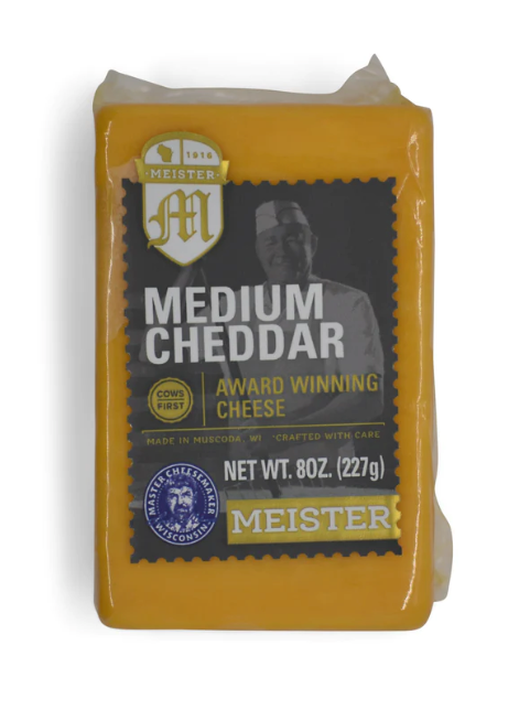 Meister Cheese - Medium Cheddar 8oz