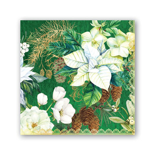 Michel Design Works - Winter Blooms Cocktail Napkin 814395