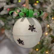 Large Colorful Christmas Bell White #1 (B) - ZR195519