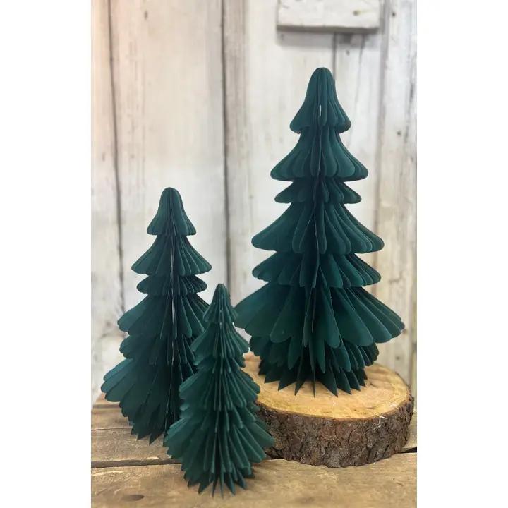 Wholesale Home Decor - Large Green Wispy Paper Tree 16x9in WL068