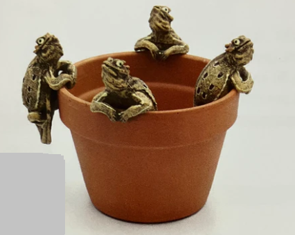 Land & Sea - 4" Horned Toad - Medium Pot Hanger - PH196