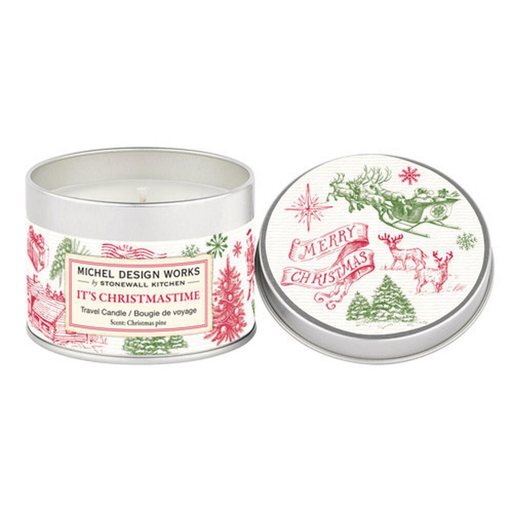 Michel Design Works - It's Christmastime Travel Candle 849396