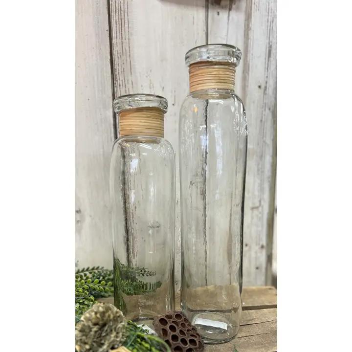 Wholesale Home Decor - Large Bottle Shaped Wicker Top Vase 4x16in GD223