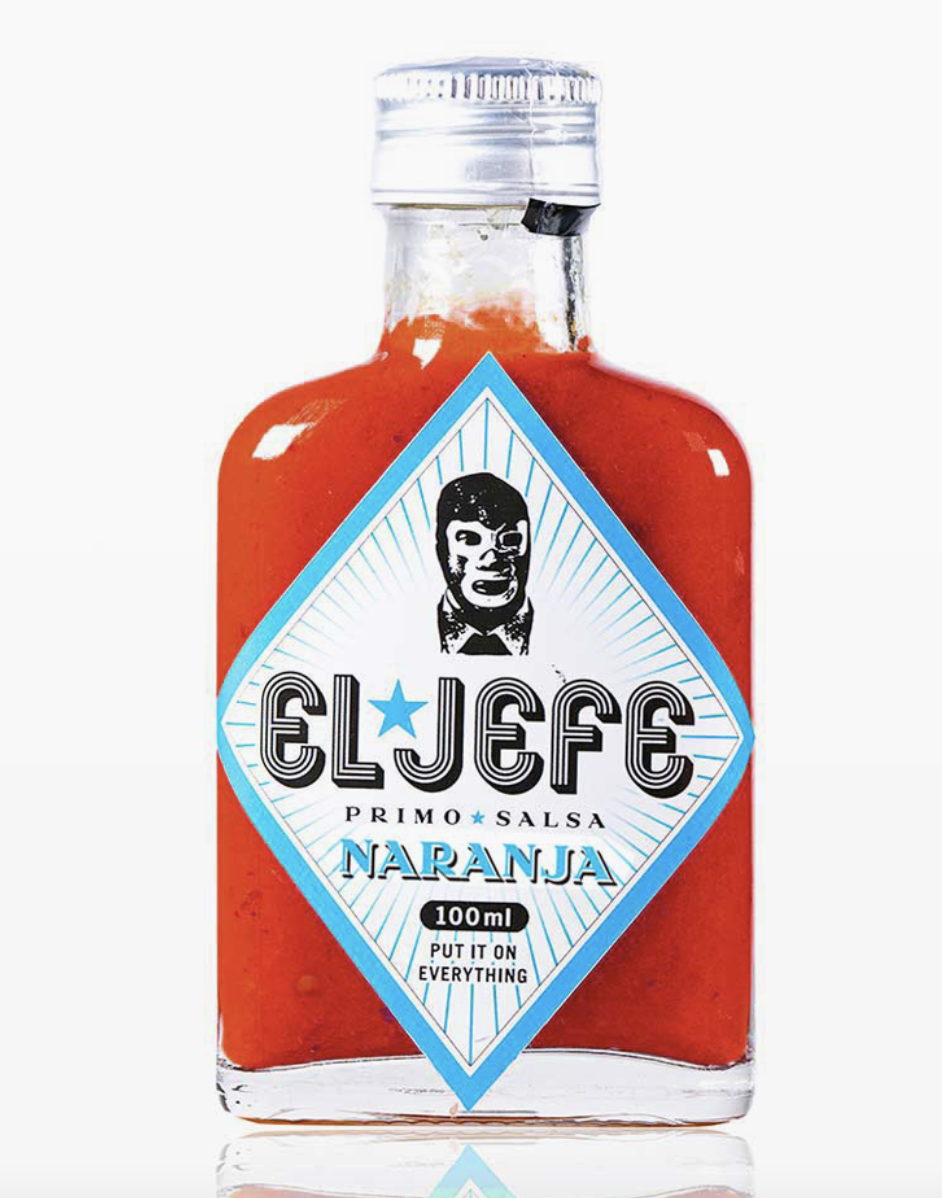 El Jefe's Hot Sauce - Hot Sauce Naranja (Mild Hot) - 100ml DISCO