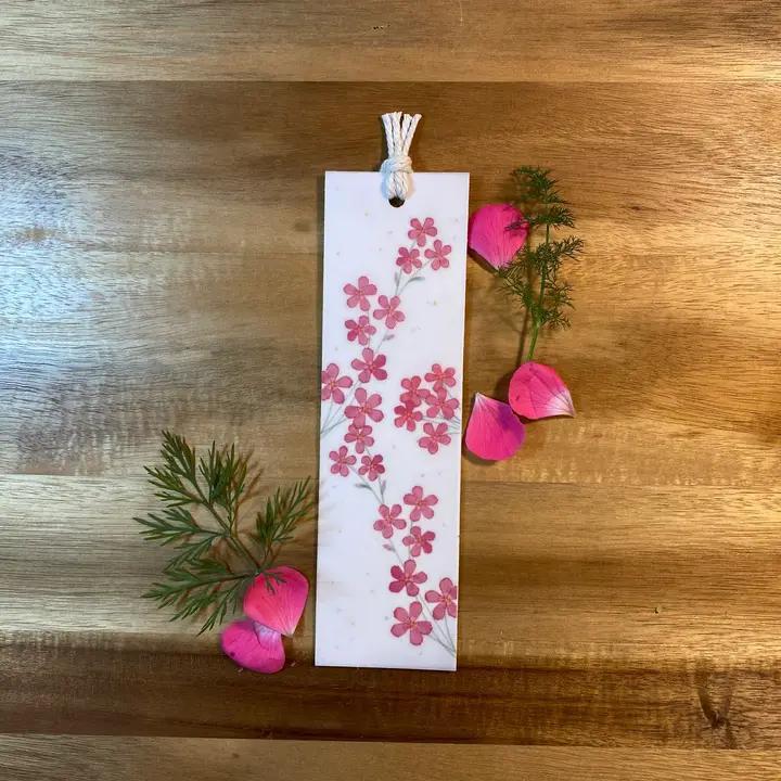 Raven's Edge Studio - Plantable Bookmark | Eco Bookmark | Maiden Pinks | 2 in 1