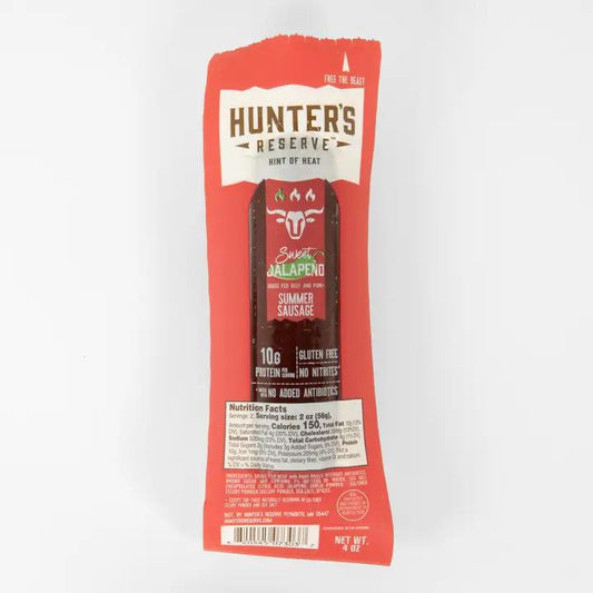 Hunter's Reserve - Sweet Jalapeno Beef Summer Sausage 4 oz - SS5073037