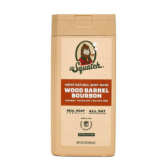 Dr. Squatch - Wood Barrel Bourbon Body Wash 14 oz - WH-BWNL- WBB-01
