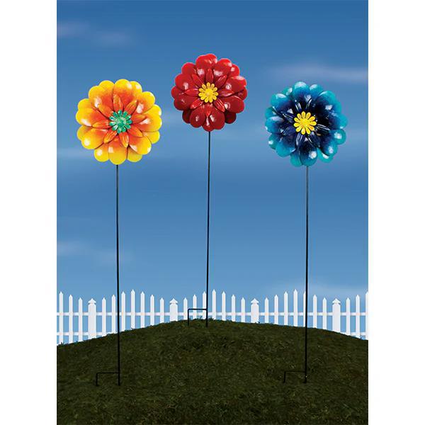 Land & Sea - Giant Metal Flower Stake - PS123