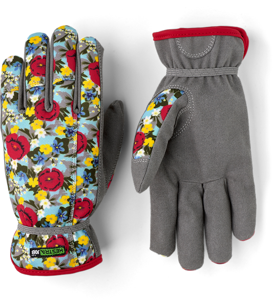 Hestra Gloves - Garden Robin - Red Print - Size 9 - 75040-569-09