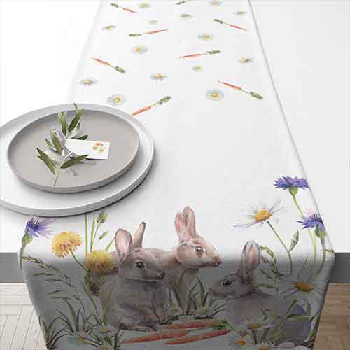 Ampelco - Carrot Treat Design Cotton Table Runner - 26618250