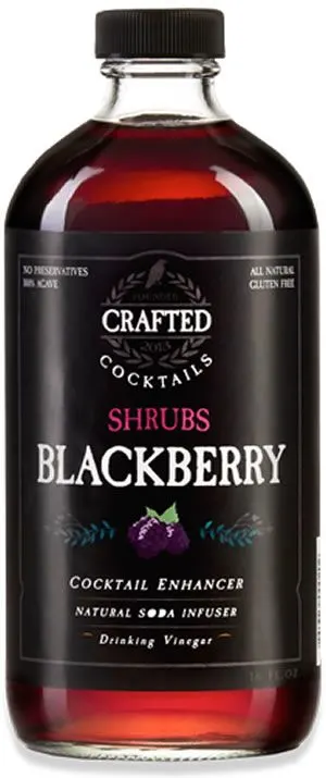 Crafted Brand Company Shrubs Cocktail Enhancers - Blackberry 16 oz DISCO