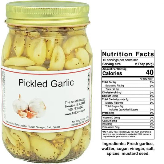 Arndt's Fudgery - Amish Made - Pickled Garlic 16 oz