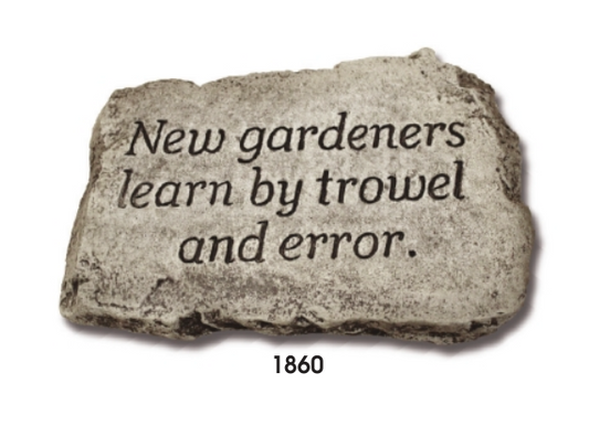 Massarelli's - 10" Stone New Gardeners Learn 1860