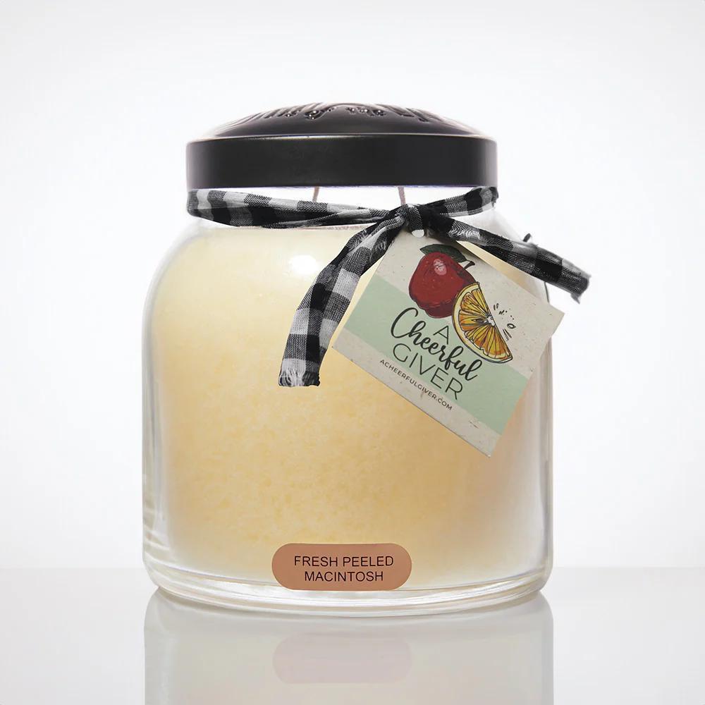 A Cheerful Giver - Fresh Peeled Macintosh - 34 oz Papa Candle - JP57