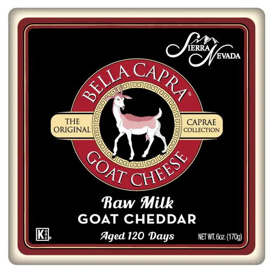 Sierra Nevada Cheese Company - Raw Milk Aged Goat Cheddar 6 oz Brick