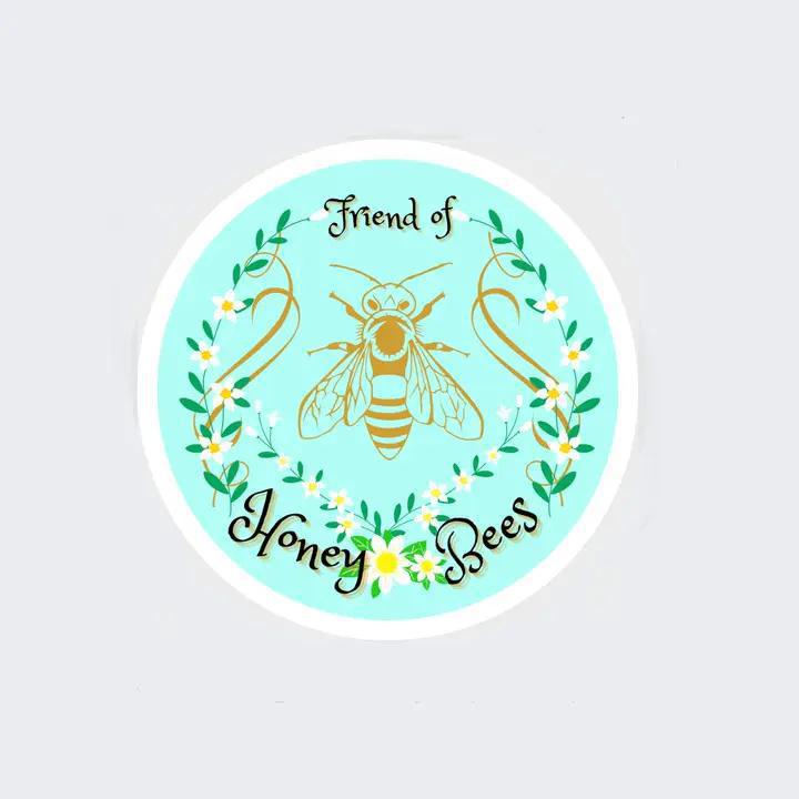 Raven's Edge Studio - Bee Sticker - Friend of Honey Bees