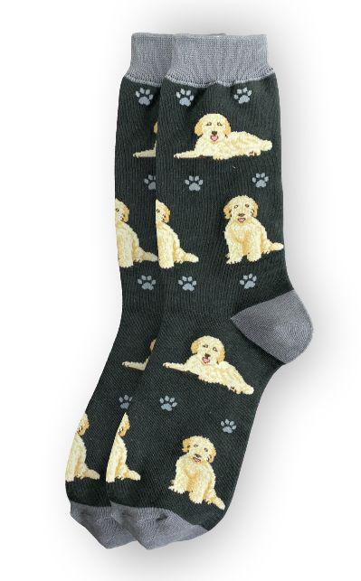 E&S Pets - Goldendoodle, grey Full Body Socks 800 FB-134b