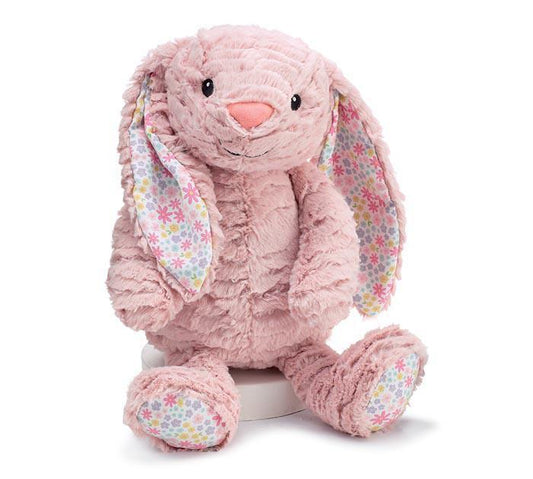 Burton & Burton - Plush Dusty Rose Color Fur Bunny - 9749607