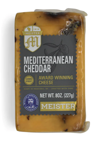 Meister Cheese - Mediterranean Cheddar  8oz