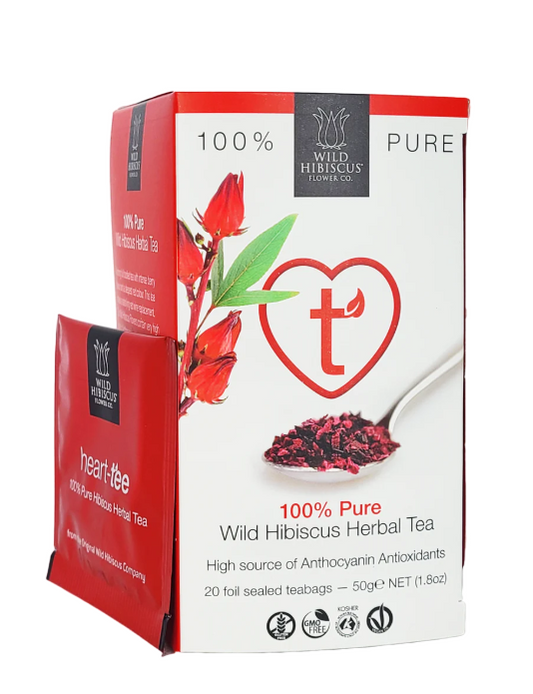 Wild Hibiscus Flower Co. - Heart-Tee Hibiscus Tea 20 Teabags - HTHIB20
