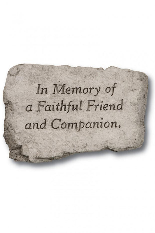 Massarelli's - 10" Stone In Memory of a Faithful Friend And Companion 1959