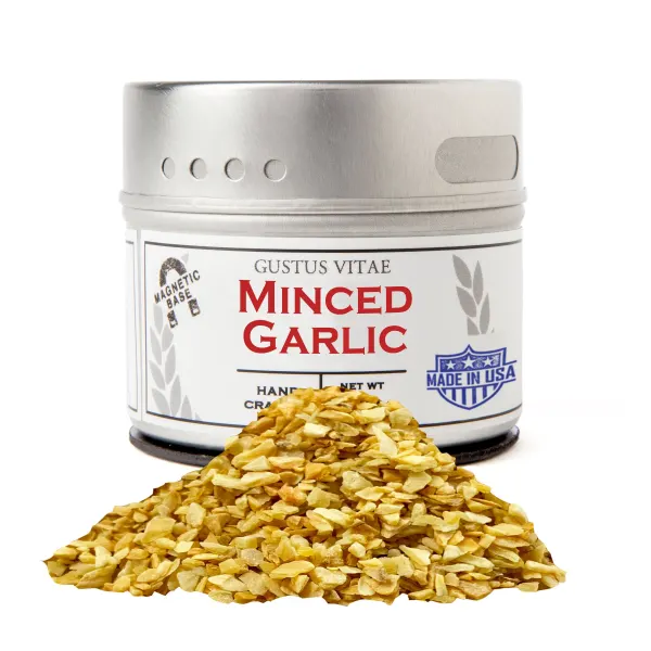 Gustus Vitae Minced Garlic - Tin